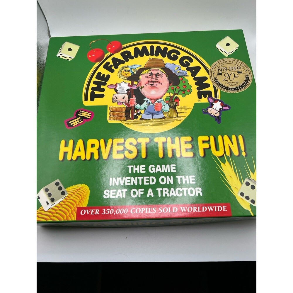 The Farming Game - Harvest the Fun! Board Game - Complete, Great Condition